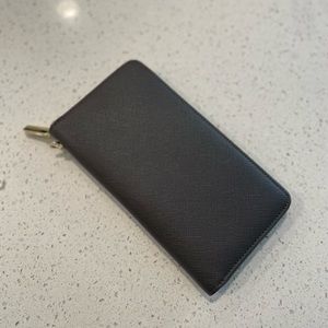 Chelmon Womens Wallet Leather RFID Blocking Purse Credit Card Clutch Steel Grey